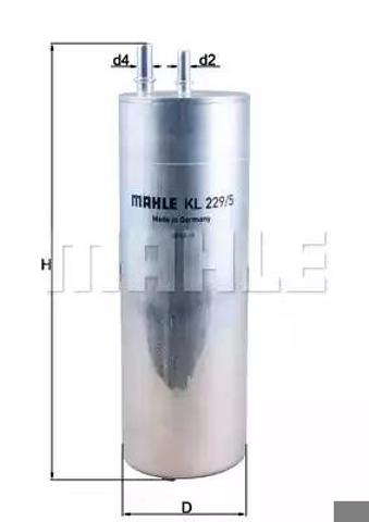 Фильтр топливный KL2295 MAHLE