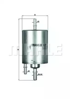 Топливный фильтр KL571 MAHLE