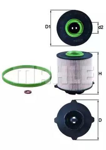 KX265D MAHLE Топливный фильтр купить в Полтава