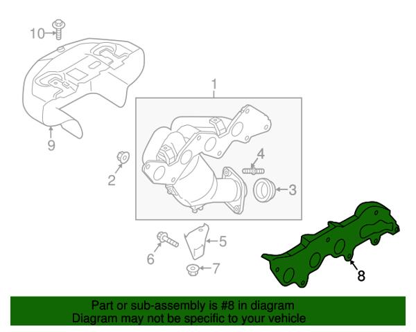 L32713460B MAZDA Прокладка выпускного коллектора купить в Черкассы