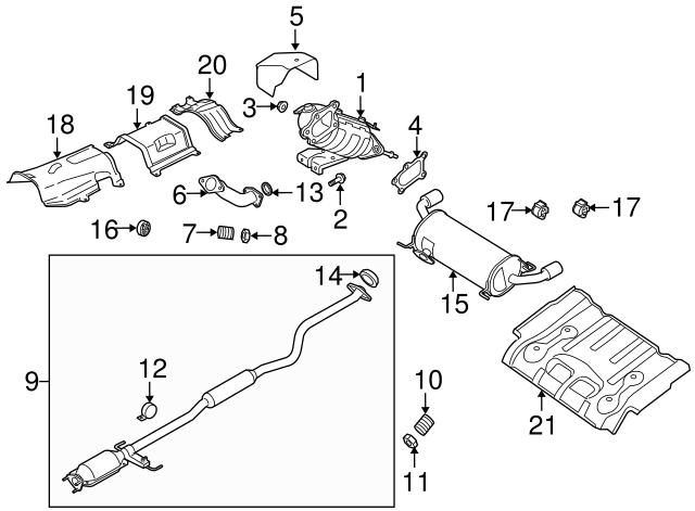 MAZDA L38013490B Прокладка каталитизатора в наличии Львов
