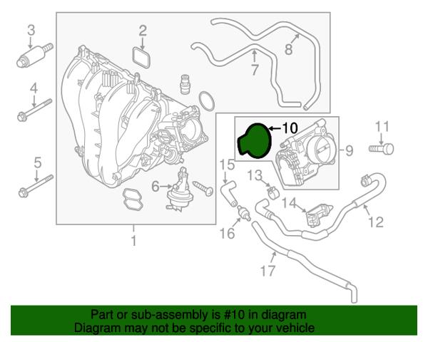 MAZDA L3K913655 Прокладка дроссельной заслонки в наличии Винница