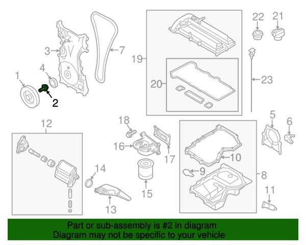 MAZDA LF0111406 Болт шкива коленвала в наличии Украина