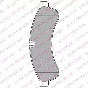 LP2063 DELPHI Колодки тормозные задние дисковые купить в Чернигов