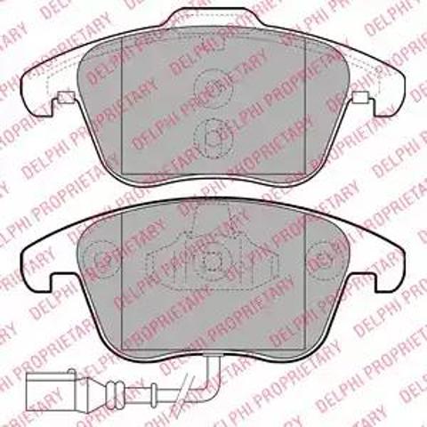 Колодки тормозные передние дисковые LP2110 DELPHI