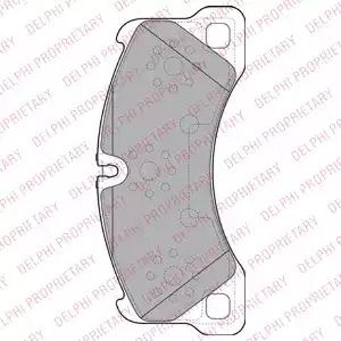 DELPHI LP2117 Передние тормозные колодки в наличии Каменское