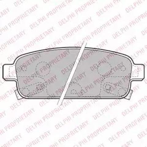 Задние дисковые колодки LP2167 DELPHI