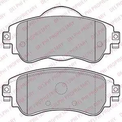 Колодки тормозные LP2228 DELPHI