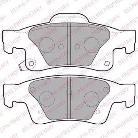 LP2251 DELPHI Задние тормозные колодки купить в Ужгород