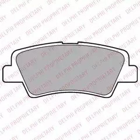 DELPHI LP2295 Колодки тормозные задние дисковые в наличии Хмельницкий