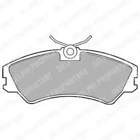 Передние тормозные колодки LP668 DELPHI