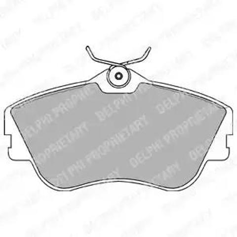 DELPHI LP918 Колодки тормозные передние дисковые в наличии Николаев