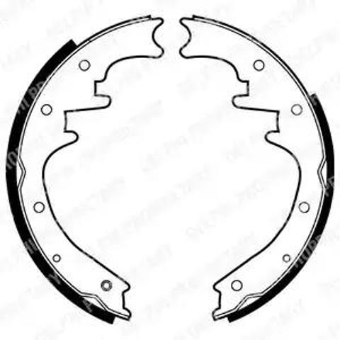 Барабанные тормозные колодки LS1872 DELPHI