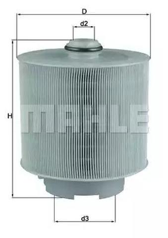 LX10062D MAHLE Воздушный фильтр купить в Кривой Рог