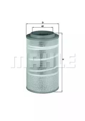 Фильтр воздушный LX1457 MAHLE