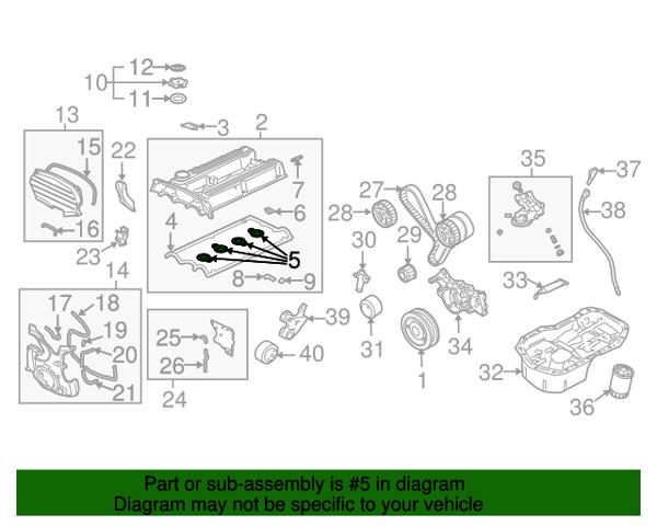 Кольцо уплотнительное свечного колодца MD186785 MITSUBISHI