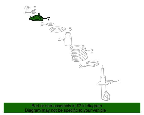 Подушка амортизатора переднего Mitsubishi Outlander II XL