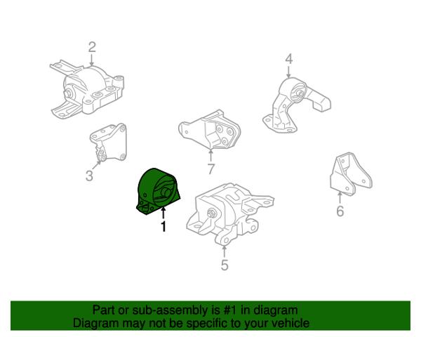 MN184355 MITSUBISHI Подушка (опора) двигателя передняя купить в Харьков