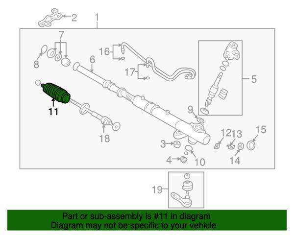 Пыльник рулевой рейки MR491361 MITSUBISHI