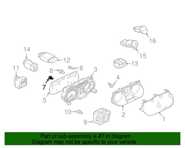 Освещение щитка приборов MR506551 MITSUBISHI