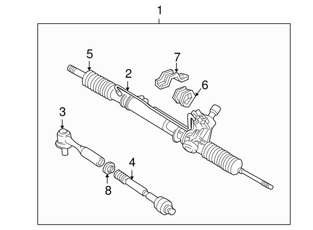 Пыльник рулевой рейки правый MR510272 MITSUBISHI