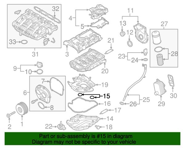 VAG N0282222 Сальник масляного насоса двигателя в наличии Ирпень