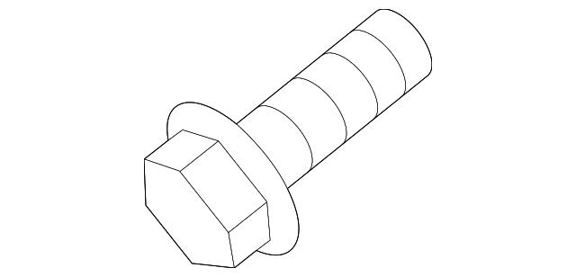 Комплект болтов передней подвески N10552402 VAG