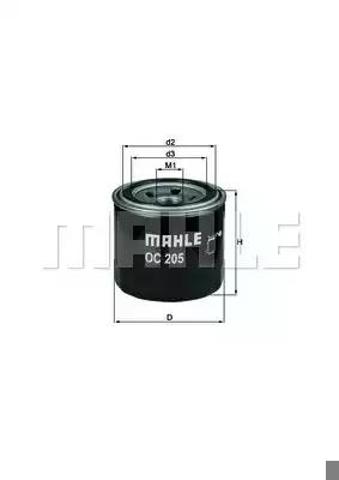 OC205 MAHLE Фильтр масляный купить в Ирпень