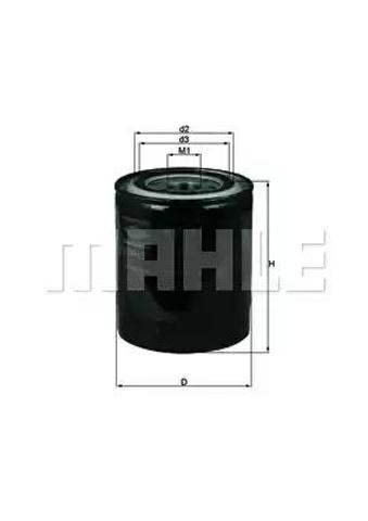 OC274 MAHLE Масляный фильтр купить в Винница