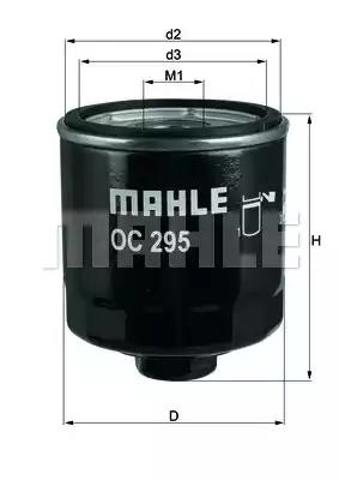Масляный фильтр двигателя OC295 MAHLE