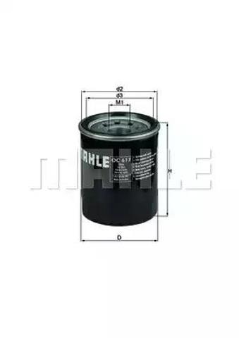 MAHLE OC617 Масляный фильтр в наличии Житомир