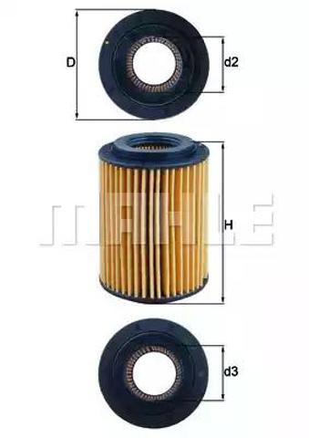MAHLE OX347D Масляный фильтр в наличии Черкассы