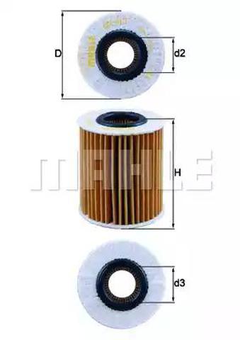 MAHLE OX413D2 Фильтр масляный в наличии Львов
