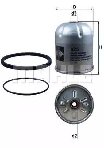 MAHLE OZ5D Фильтр масляный в наличии Черкассы