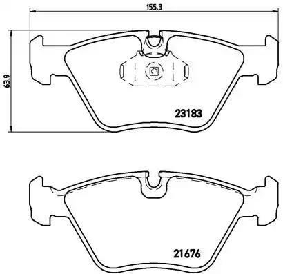 Тормозные колодки P06043 BREMBO
