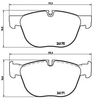 BREMBO P06049 Колодки тормозные передние дисковые в наличии Запорожье
