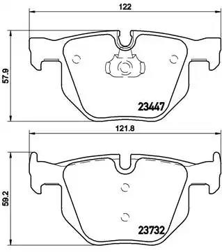 P06056 BREMBO Задние тормозные колодки купить в Ровно