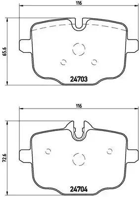 P06061 BREMBO Задние тормозные колодки купить в Ровно
