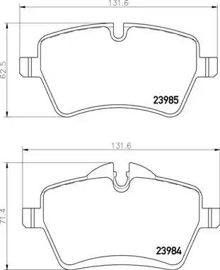 Колодки передние P06086 BREMBO