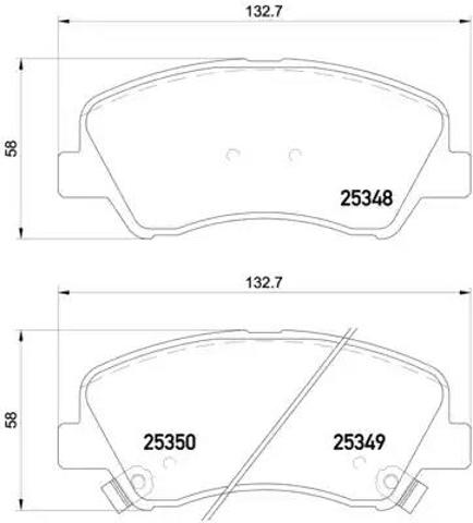 P18025 Колодки тормозные передние дисковые купить Черкассы