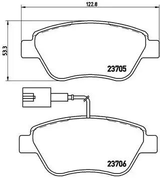 Колодки тормозные P23085 BREMBO