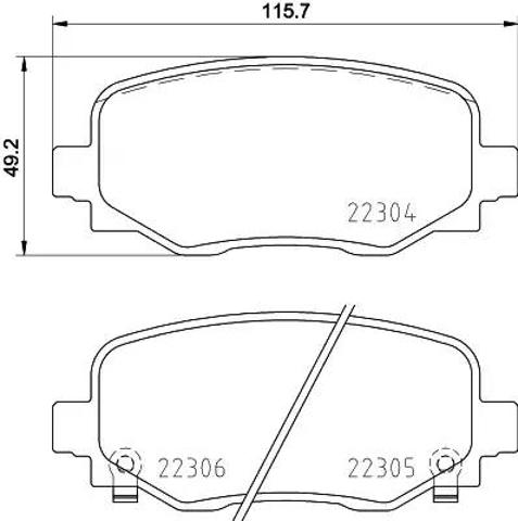 Колодки тормозные дисковые комплект P23177 BREMBO