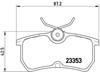 Комплект задних тормозных колодок P24047 BREMBO