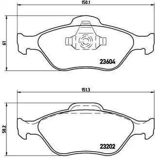 P24055 BREMBO Колодки тормозные передние дисковые купить в Хмельницкий