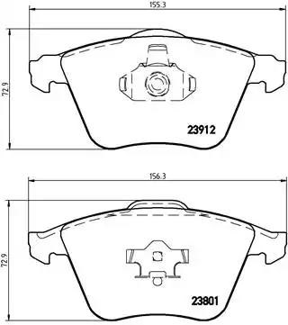 Колодки тормозные P24057 BREMBO