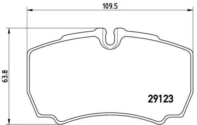P24084 BREMBO Колодки тормозные задние дисковые купить в Одесса
