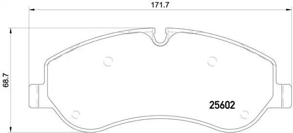 Колодки тормозные дисковые комплект P24152 BREMBO