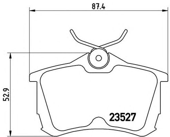 Колодки тормозные задние, дисковые P28030 BREMBO