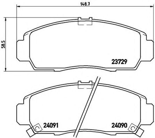 P28034 Передние тормозные колодки купить Ужгород