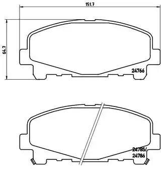 P28043 Колодки тормозные передние дисковые купить Ужгород